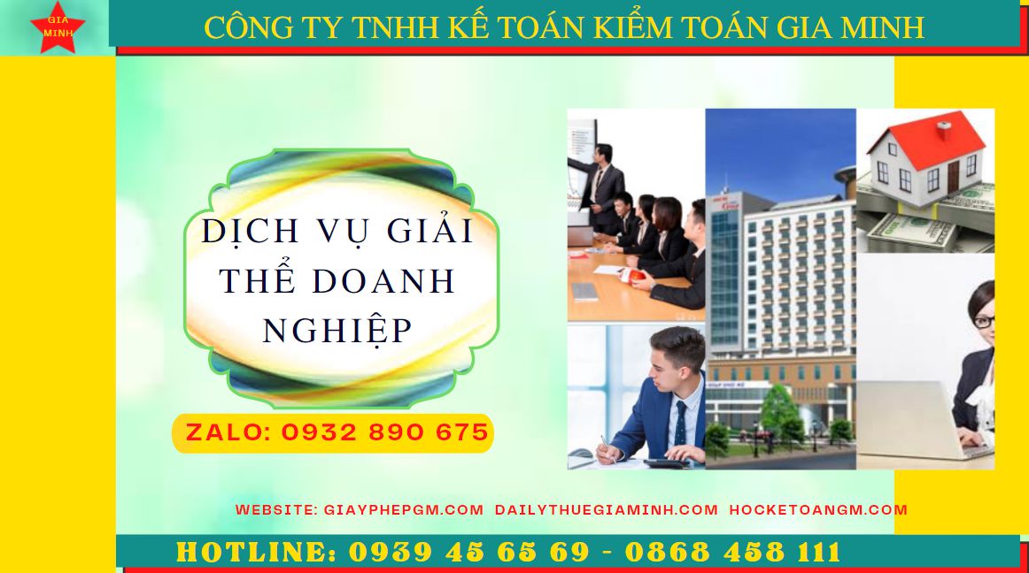 Dịch vụ giải thể doanh nghiệp trọn gói tại Quận Bình Thạnh 