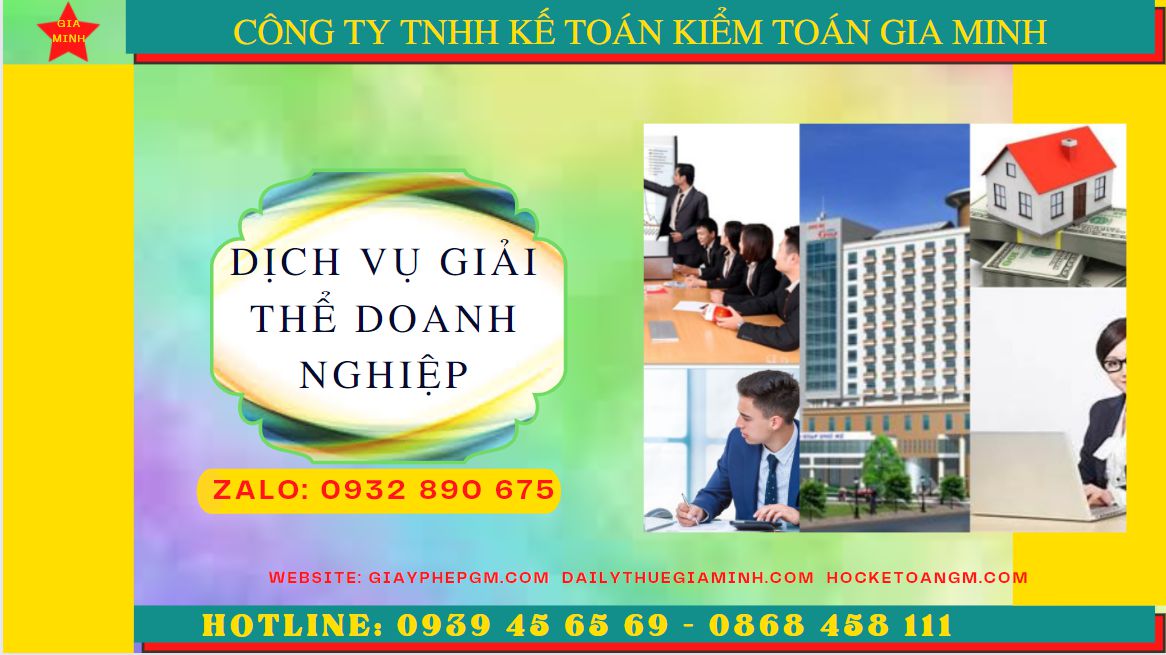 Dịch vụ giải thể công ty trọn gói quận Gò Vấp 4 Dịch vụ giải thể doanh nghiệp trọn gói tại Quận Gò Vấp