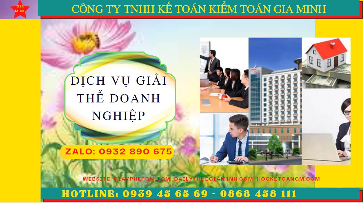 Dịch vụ giải thể doanh nghiệp trọn gói tại Quận Tân Phú 