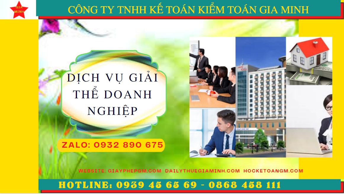 Dịch vụ giải thể doanh nghiệp trọn gói tại Thành phố Hồ Chí Minh 