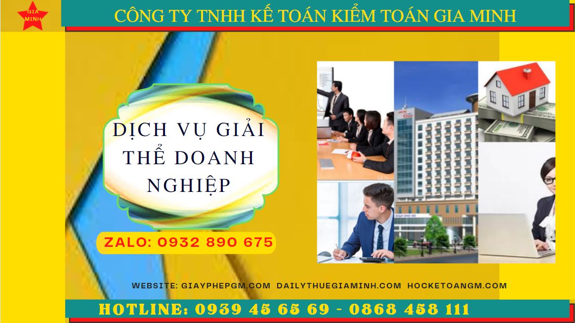 Dịch vụ giải thể doanh nghiệp trọn gói tại Thị Xã Duy Tiên