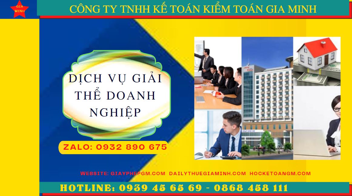 Dịch vụ giải thể doanh nghiệp trọn gói tại Thị Xã Mỹ Hào