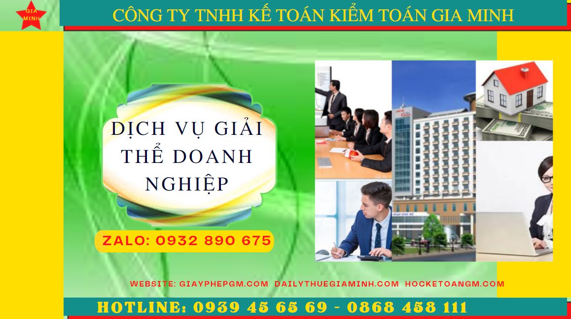 Dịch vụ giải thể doanh nghiệp trọn gói tại Thị Xã Sơn Tây 