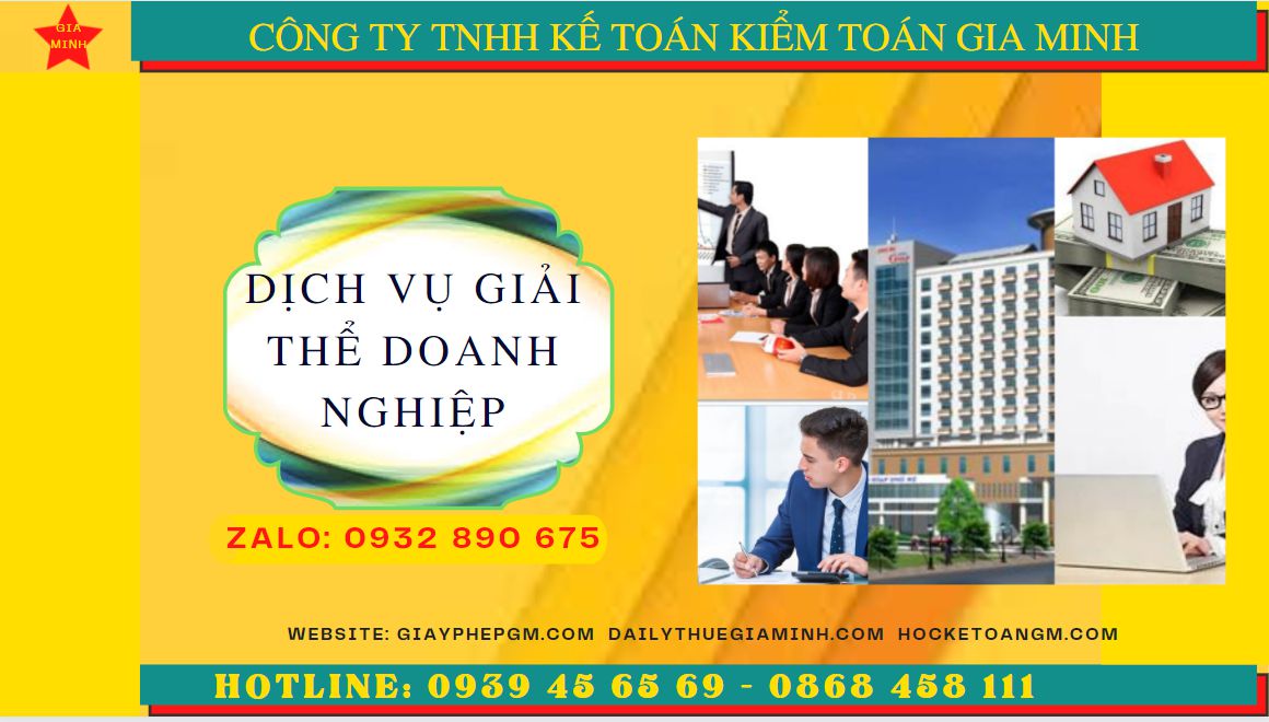 Dịch vụ giải thể doanh nghiệp trọn gói tại Vĩnh Phúc