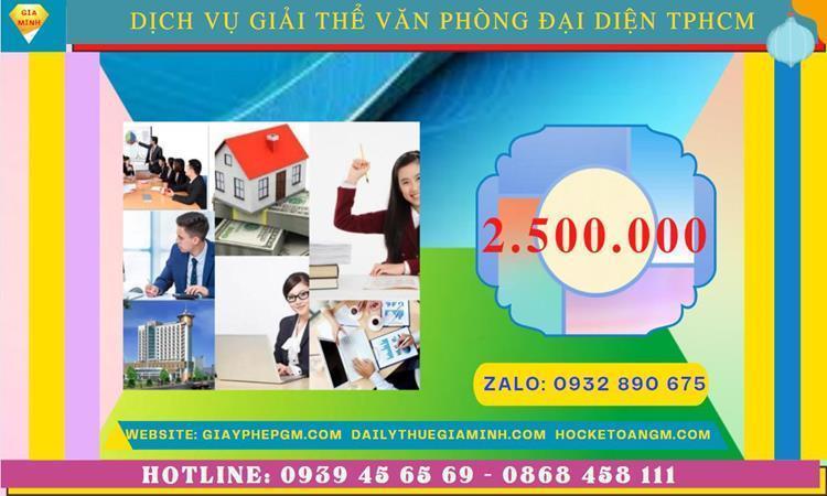 Chi phí giải thể văn phòng đại diện công ty cổ phần tại Quận Phú Nhuận - TPHCM