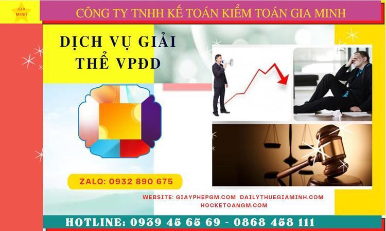 Dịch vụ giải thể văn phòng đại diện trọn gói tại Huyện Ba Vì - Hà Nội