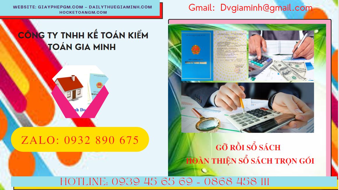 Dịch vụ gỡ rối sổ sách kế toán tại Huyện Thanh Liêm