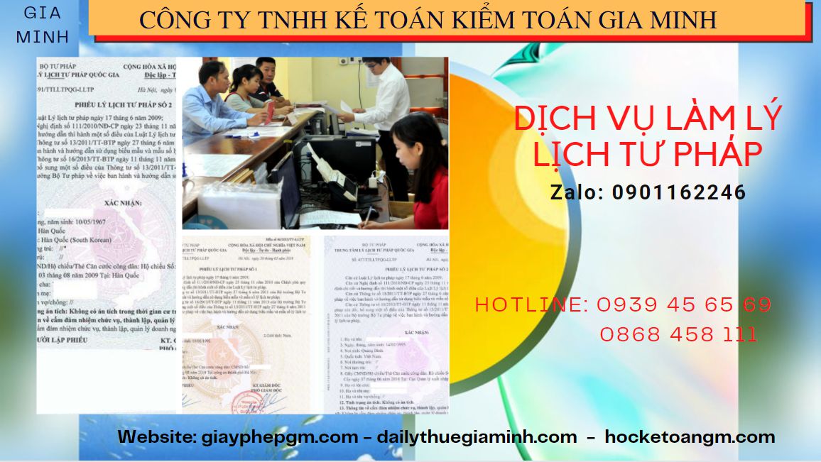 Dịch vụ làm lý lịch tư pháp số 2 tại Huyện Phong Điền nhanh rẻ nhất
