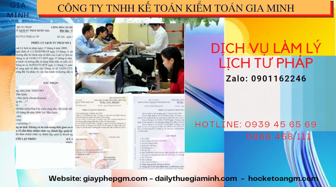 Dịch vụ làm lý lịch tư pháp số 2 tại thành phố cần thơ nhanh rẻ nhất