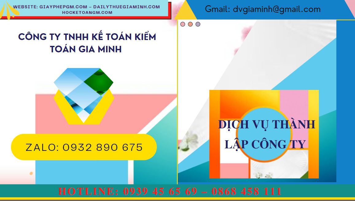 Dịch vụ thành lập công ty uy tín tại Huyện Gia Lâm