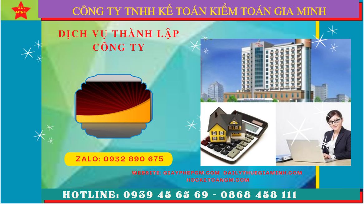 Dịch vụ thành lập công ty uy tín tại Lai Châu