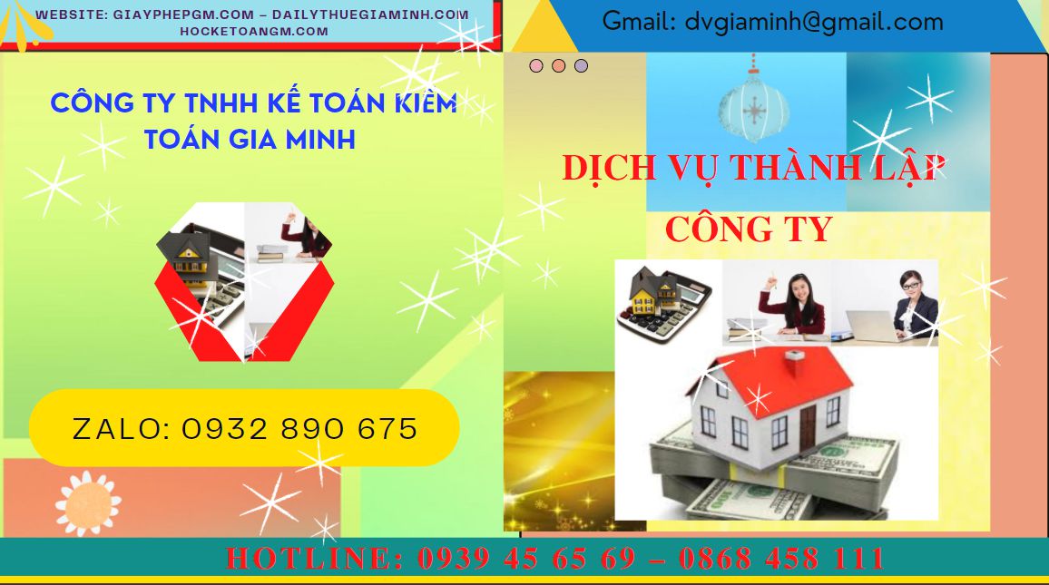 Dịch vụ thành lập công ty uy tín tại Quận Bình Tân