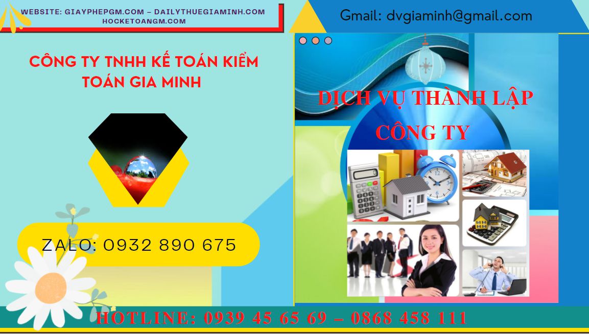 Dịch vụ thành lập công ty uy tín tại Quận Tân Phú