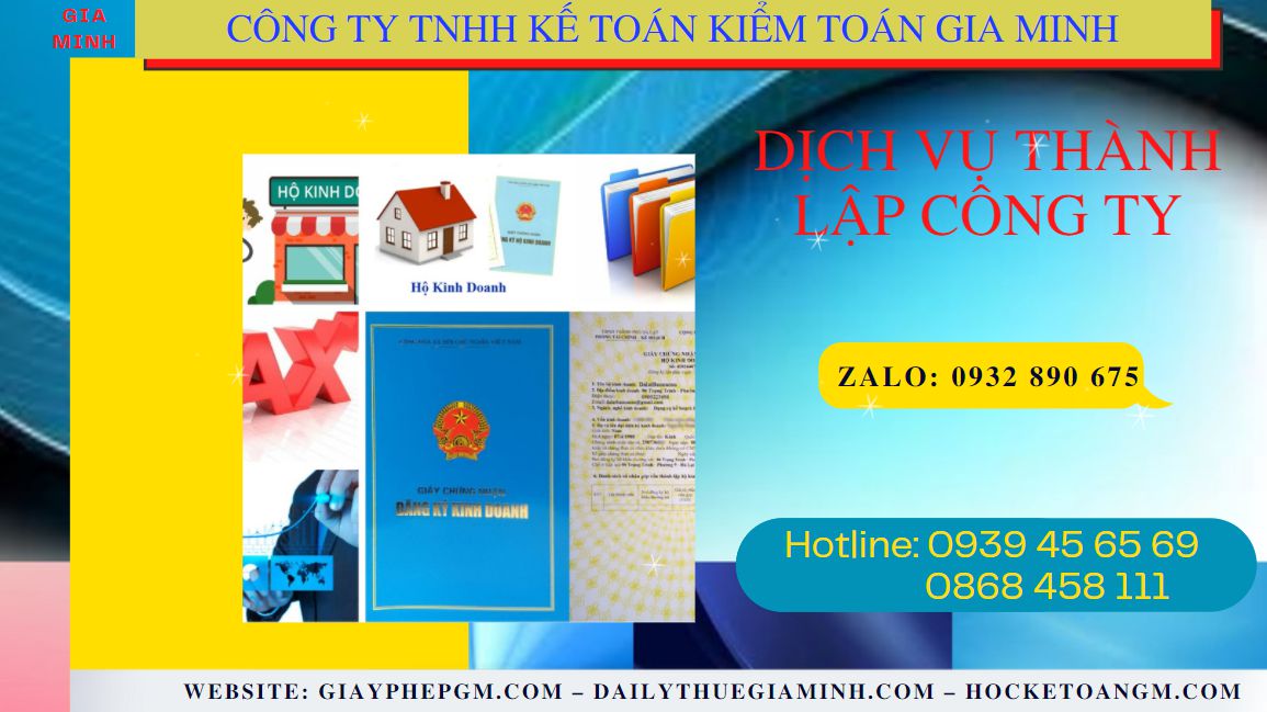 Dịch vụ thành lập công ty uy tín tại Hải Châu