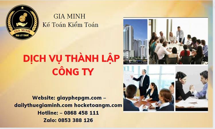Dịch vụ tư vấn thành lập công ty tại Huyện Tiên Lữ 