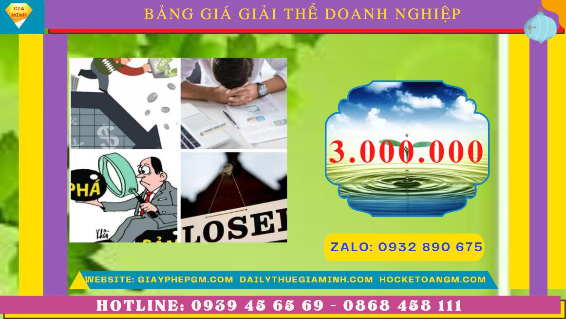 Giải thể doanh nghiệp nhanh hết bao nhiêu tiền tại An Giang