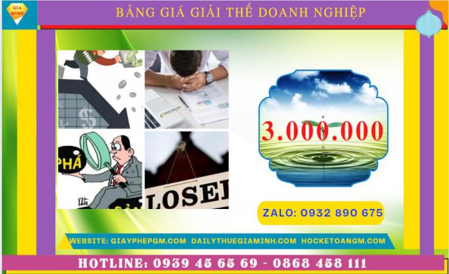 Giải thể doanh nghiệp nhanh hết bao nhiêu tiền tại Cà Mau