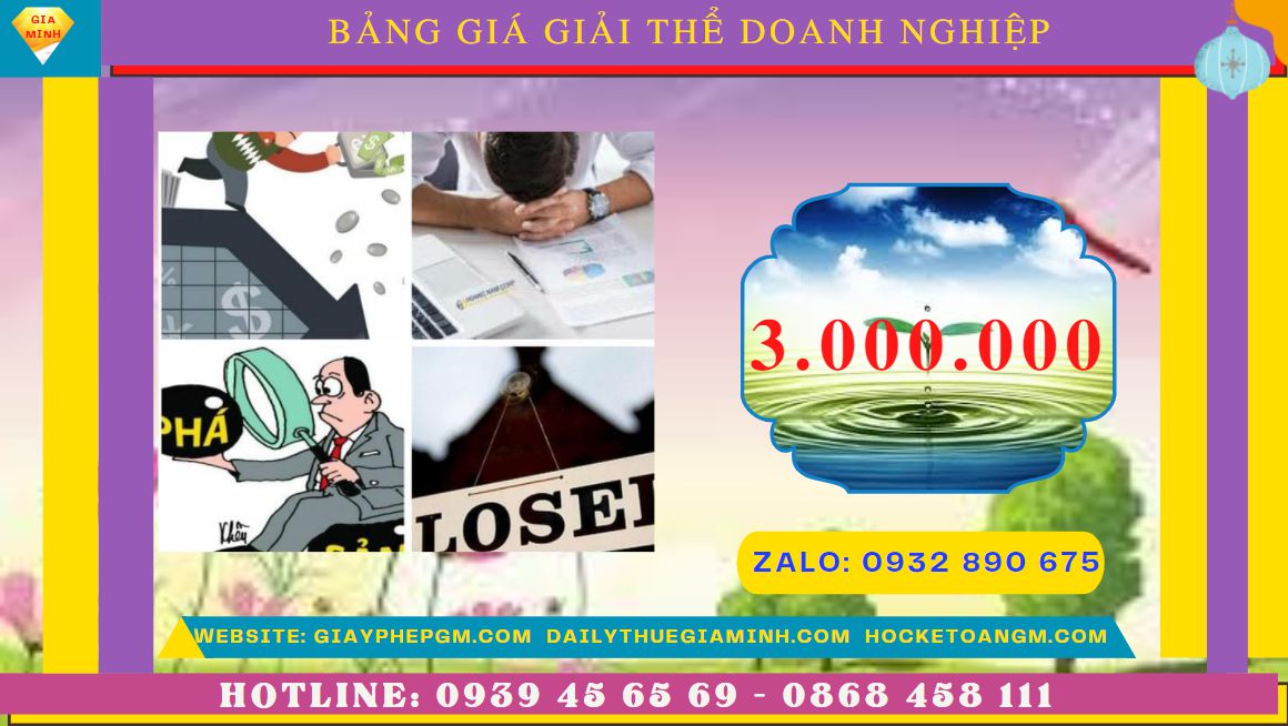 Giải thể doanh nghiệp nhanh hết bao nhiêu tiền tại Hà Tĩnh