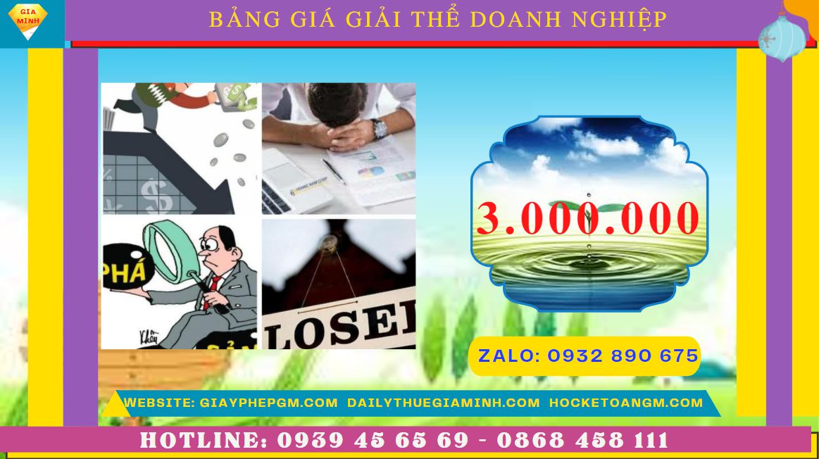 Giải thể doanh nghiệp nhanh hết bao nhiêu tiền tại Huyện Bình Chánh 