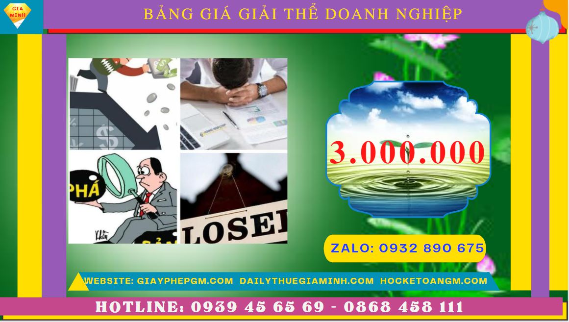 Giải thể doanh nghiệp nhanh hết bao nhiêu tiền tại Huyện Cần Giờ 