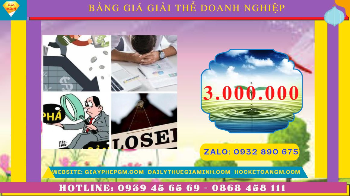 Giải thể doanh nghiệp nhanh hết bao nhiêu tiền tại Huyện Đan Phượng 