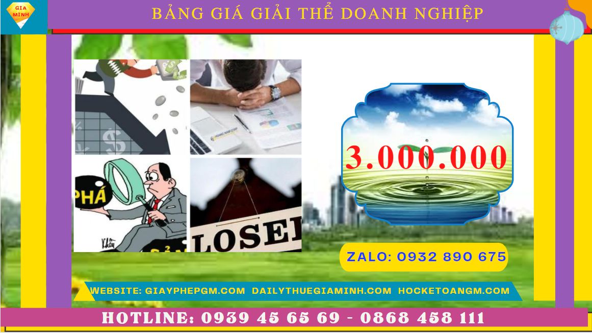 Giải thể doanh nghiệp nhanh hết bao nhiêu tiền tại Huyện Hóc Môn 