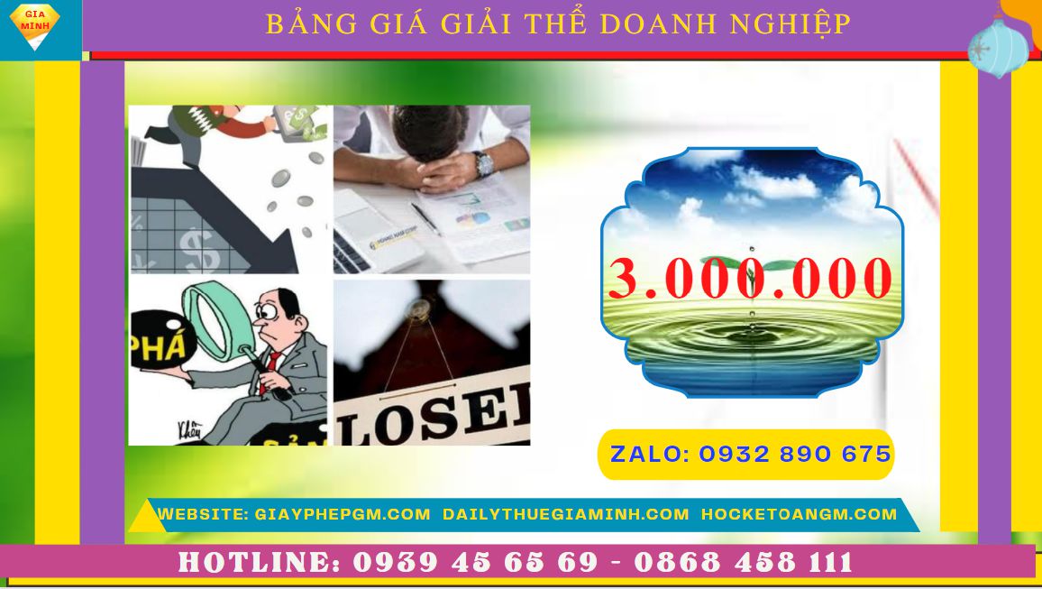 DỊCH VỤ GIẢI THỂ CÔNG TY TRỌN GÓI HUYỆN THẠCH THẤT 5 Giải thể doanh nghiệp nhanh hết bao nhiêu tiền tại Huyện Thạch Thất