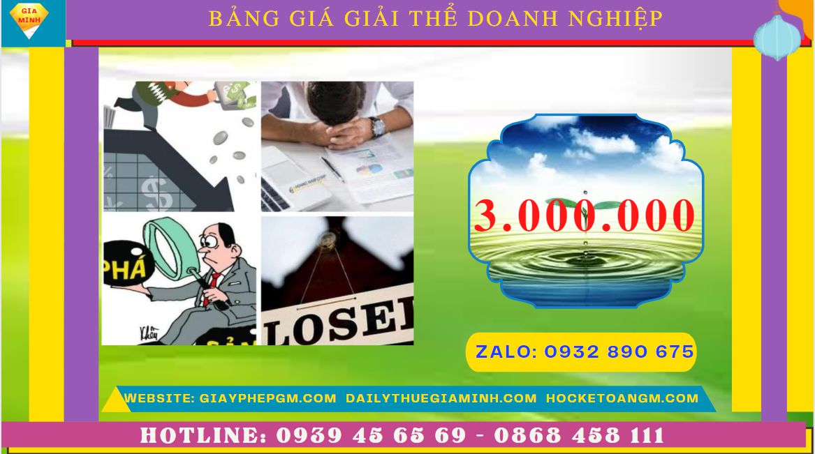 Giải thể doanh nghiệp nhanh hết bao nhiêu tiền tại Huyện Văn Lâm