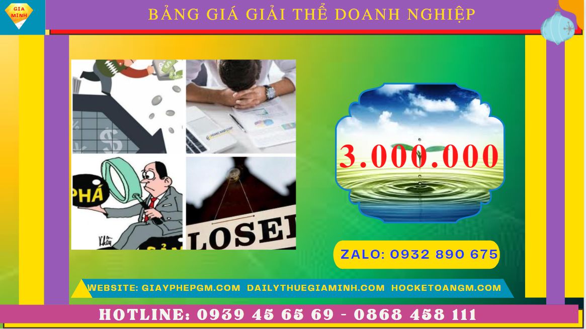 Giải thể doanh nghiệp nhanh hết bao nhiêu tiền tại Quận Bắc Từ Liêm 