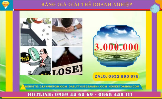 Giải thể doanh nghiệp nhanh hết bao nhiêu tiền tại Quận Hà Đông 