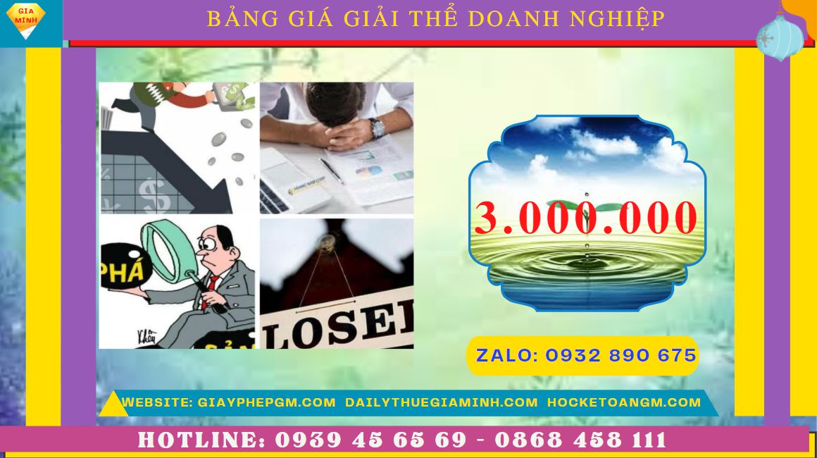 Giải thể doanh nghiệp nhanh hết bao nhiêu tiền tại Quận Thốt Nốt