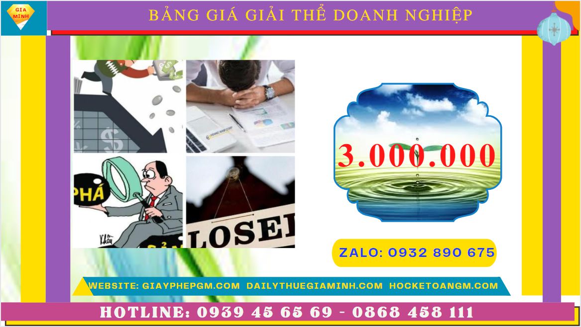 Giải thể doanh nghiệp nhanh hết bao nhiêu tiền tại Thị Xã Mỹ Hào