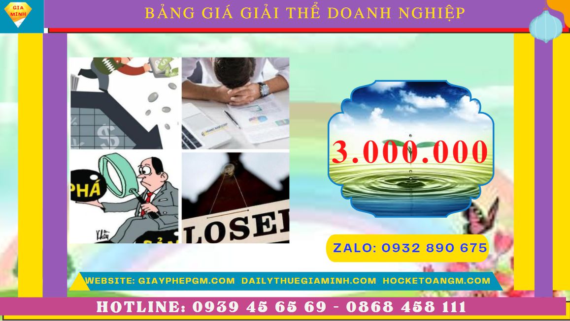 Dịch vụ giải thể công ty trọn gói thành phố bắc giang 5 Giải thể doanh nghiệp nhanh hết bao nhiêu tiền tại Thành phố Bắc Giang