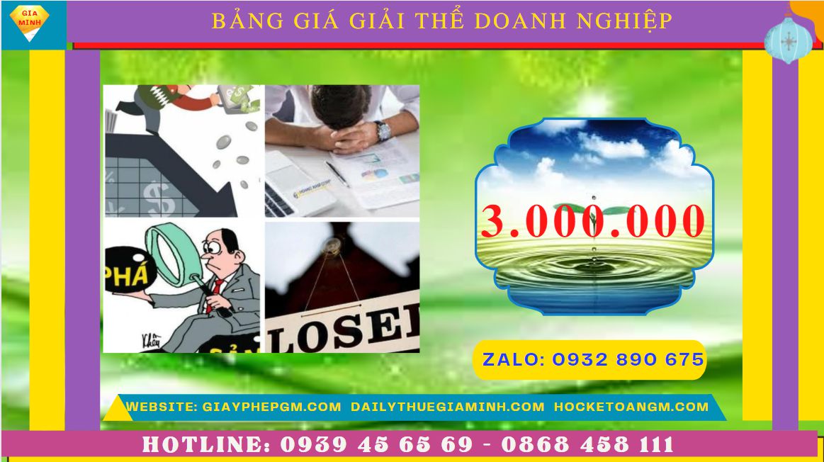 Giải thể doanh nghiệp nhanh hết bao nhiêu tiền tại TP Hải Phòng 