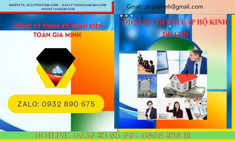 THỦ TỤC THÀNH LẬP HỘ KINH DOANH CÁ THỂ TẠI QUẬN 6 - TPHCM 4 Hướng dẫn làm hộ kinh doanh tại Quận 6 - TPHCM