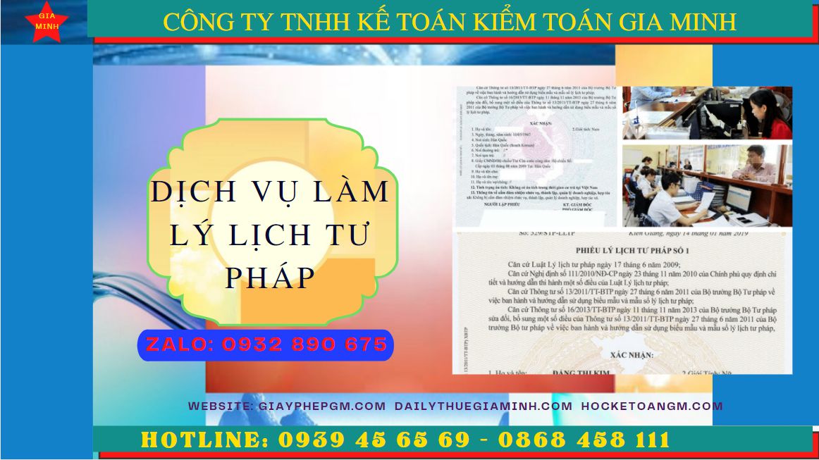 DỊCH VỤ LÀM LÝ LỊCH TƯ PHÁP TẠI BẠC LIÊU Ở ĐÂU UY TÍN? 4 Làm lý lịch tư pháp ở đâu của Bạc Liêu?