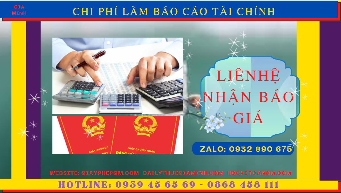 BÁO CÁO TÀI CHÍNH CUỐI NĂM TẠI BẠC LIÊU 5 Nhận làm báo cáo thuế tại Bạc Liêu giá ưu đãi