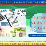 BÁO CÁO TÀI CHÍNH CUỐI NĂM TẠI QUẬN BÌNH THẠNH 8 Dịch vụ làm báo cáo thuế giá rẻ Quận Bình Thạnh chất lượng