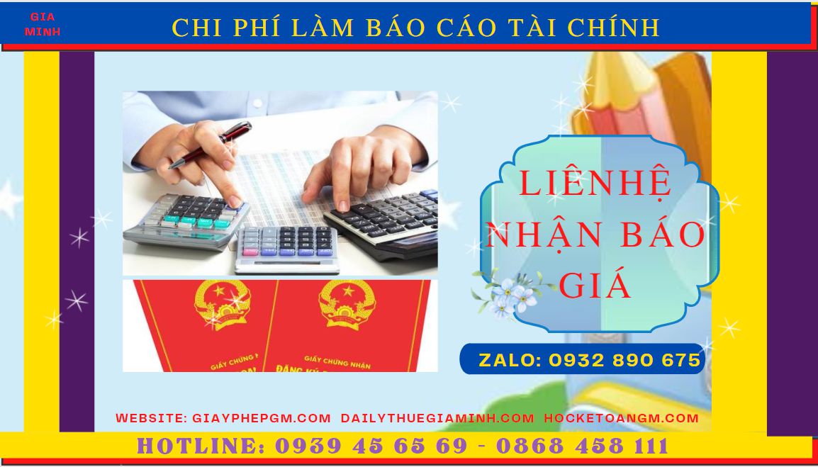 BÁO CÁO TÀI CHÍNH CUỐI NĂM TẠI HUYỆN TIÊN LỮ 5 Nhận làm báo cáo thuế tại Huyện Tiên Lữ giá ưu đãi