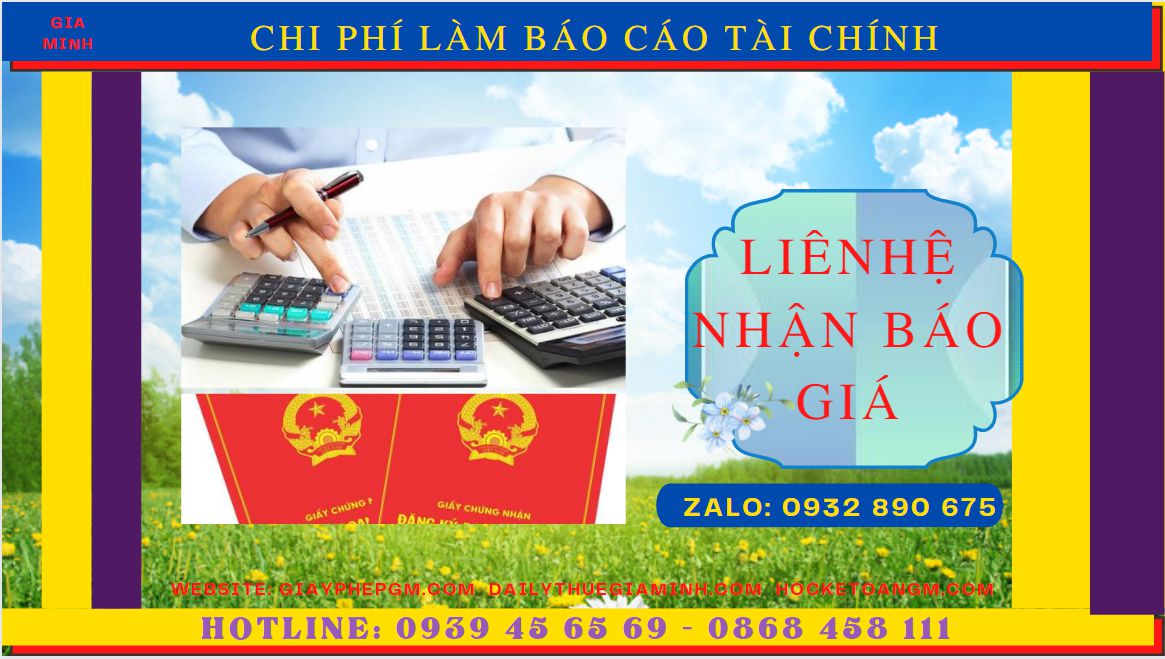BÁO CÁO TÀI CHÍNH CUỐI NĂM TẠI NAM ĐỊNH 5 Nhận làm báo cáo thuế tại Nam Định giá ưu đãi