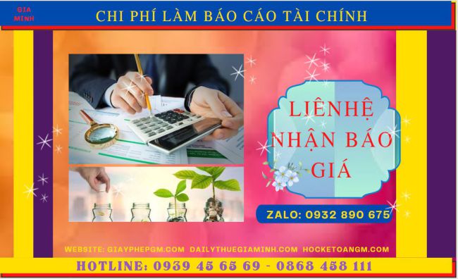 BÁO CÁO TÀI CHÍNH CUỐI NĂM TẠI QUẬN HÀ ĐÔNG 7 Nhận làm báo cáo thuế tại Quận Hà Đông giá ưu đãi