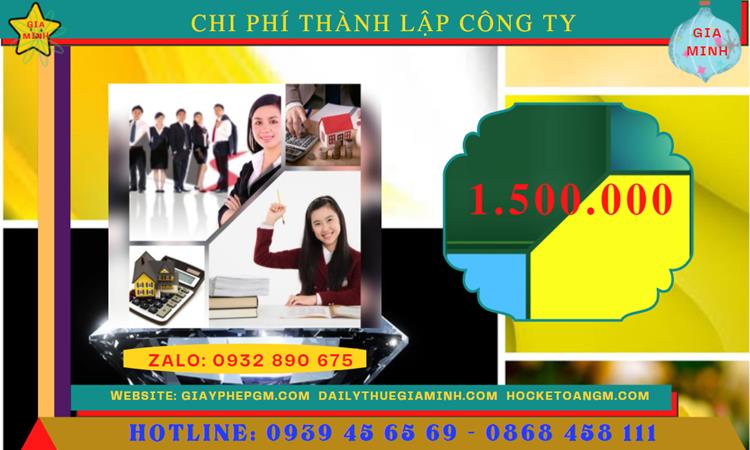 Thành lập doanh nghiệp hết bao nhiêu tiền tại Huyện Hoài Đức - Hà Nội