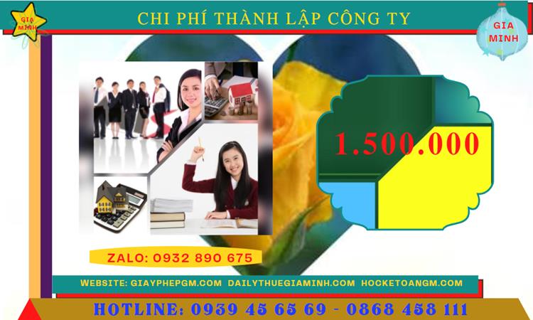 Thành lập doanh nghiệp hết bao nhiêu tiền tại Huyện Mỹ Đức - Hà Nội