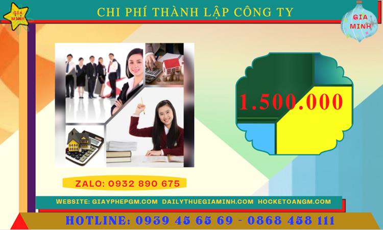 Thành lập doanh nghiệp hết bao nhiêu tiền tại Phú Thọ