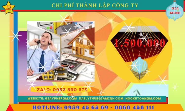 Thành lập doanh nghiệp hết bao nhiêu tiền tại Quận 1 - tphcm