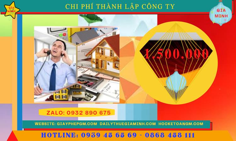 Thành lập doanh nghiệp hết bao nhiêu tiền tại Quận 5 - tphcm