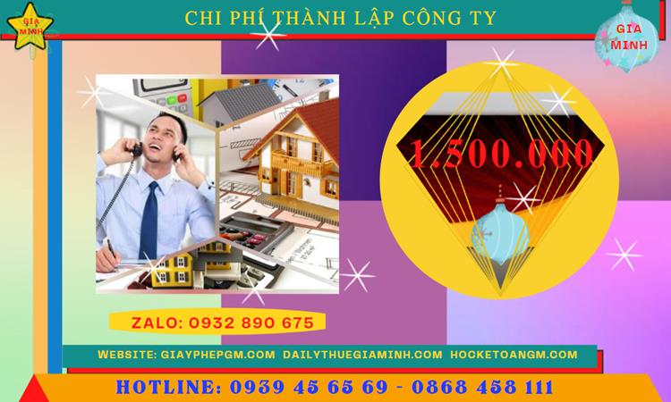 Thành lập doanh nghiệp hết bao nhiêu tiền tại Quận 6 - tphcm