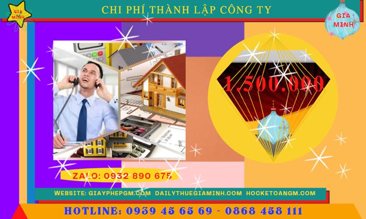 Thành lập doanh nghiệp hết bao nhiêu tiền tại Quận 8 - tphcm