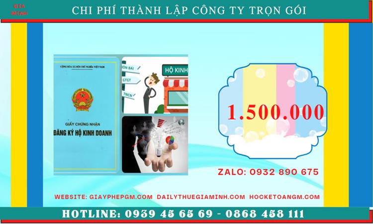 Thành lập doanh nghiệp hết bao nhiêu tiền tại Quận Ba Đình - Hà Nội