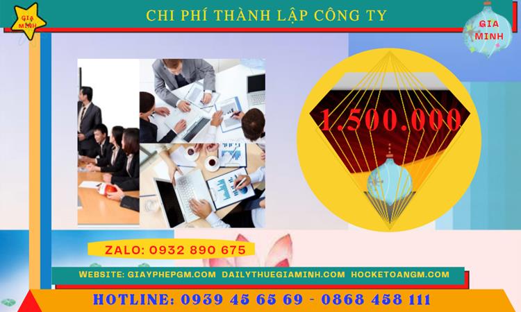 Thành lập doanh nghiệp hết bao nhiêu tiền tại Quận Gò Vấp- tphcm